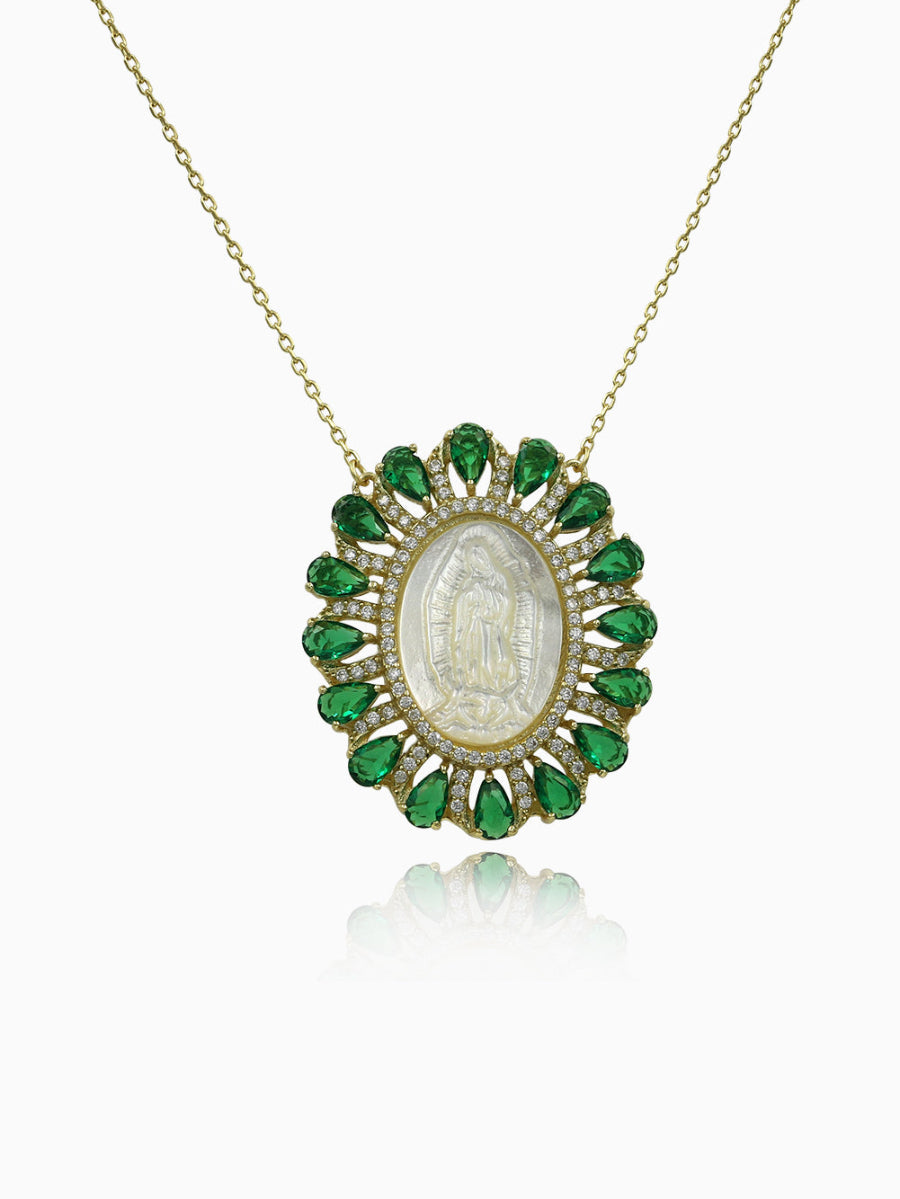 Mother of Pearl Virgin Mary Pendant